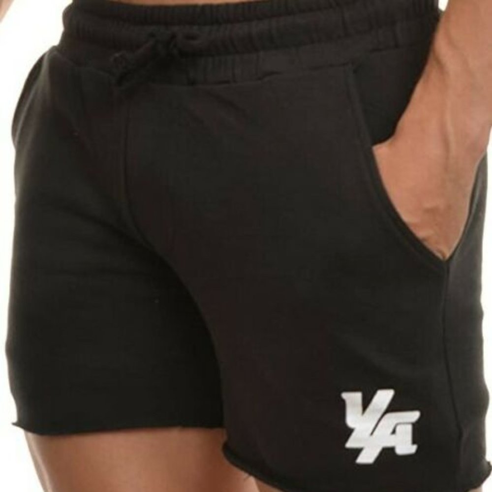 Men's Bodybuilding French Terry Cut-Off Shorts - Picture 4 of 8